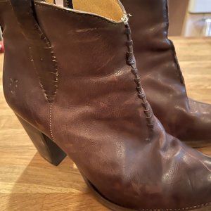 Frye Booties Stitching Detail